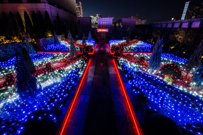 Illumination at Shinjuku Marui Rooftop Garden "Cath Kidston x Marui"