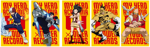 Tower Records Shibuya × 'My Hero Academia' Exhibition Event "Heroes: Rising Space"